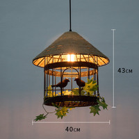 Nordique fait à la main fer antique corde de chanvre cuisine pendentif lumières terrasse lustre lampe industrielle ferme suspension lampe