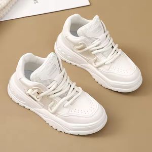 LYKU BR708 Zapatillas Deportivas de Mujer con Cordones, Transpirables, Ligeras, de Caña Baja, Antiolor, con Suela Gruesa, para Otoño, Primavera e Invierno - Product Image 3