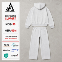 Ensemble sweat à capuche ample et jogging personnalisé avec logo – Fabricant de vêtements streetwear OEM, fournisseur de survêtements décontractés de luxe sous marque privée