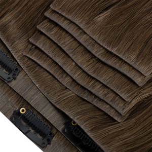 Extensiones de Cabello con <span class=keywords><strong>Clip</strong></span> Invisibles de Doble Trama, Cabello Brasileño Virgen con Cutícula Alineada, <span class=keywords><strong>Clip</strong></span> Invisible - Product Image 6
