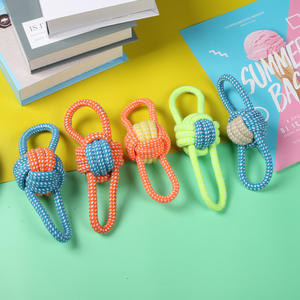 Piccolo cucciolo resistente al morso denti di pulizia giocattoli di corda per cani Pet corda di cotone forniture per addestramento e masticazione di giocattoli - Product Image 5