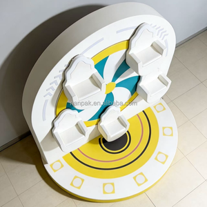 Manège interactif personnalisé en forme de grande roue pour enfants, équipement de jeu intérieur <span class=keywords><strong>à</strong></span> 5 places, idéal pour les cafés ludiques, centres commerciaux et garderies - Product Image 3