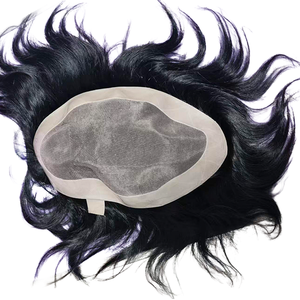 Système de perruque complète pour hommes en <span class=keywords><strong>cheveux</strong></span> brésiliens 9x11 HD Lace Front, respirant, avec ligne de <span class=keywords><strong>cheveux</strong></span> naturelle - Product Image 6