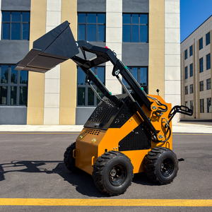 Kostenloser Versand Mini Bulldozer Mini Kompakt lader Dieselmotor Rad Kompakte Kompakt lader zum Verkauf - Product Image 4