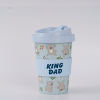 Tazas de Fibra de Bambú Reutilizables con Logotipo Personalizado Ecológicas al por Mayor, Tazas para Bebidas de Café, Taza de Viaje con Tapa y Funda de Silicona