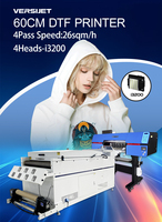 Imprimante DTF numérique intégrée VERSIJET Advanced à 4 têtes Epson, automatique rouleau-à-rouleau, encre pigmentée multicolore, nouvelle