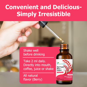 Premium Custom Powerful 3 In 1 Blend Red Yeast Rice <b>Liquid</b> Drops 1200mg Enhance Antioxidant Promote Metabolism <b>Liquid</b> Drink - Product Image 3