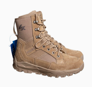 Bottes tactiques SFB8 marron, sans zip latéral, tailles 36-48, stock multi-tailles, bottes longues, bottes tactiques - Product Image 1