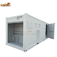 Conteneur de stockage d'équipement électrique de 20 pieds, standard ISO modifié, avec porte à enroulement personnalisée de 20 pieds