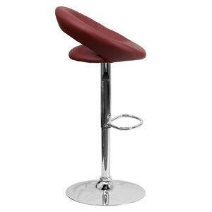 Taburete <span class=keywords><strong>de</strong></span> Bar moderno comercial, respaldo bajo, muebles <span class=keywords><strong>de</strong></span> mostrador <span class=keywords><strong>de</strong></span> <span class=keywords><strong>cocina</strong></span> <span class=keywords><strong>de</strong></span> tela ajustable alta para comedor y barra <span class=keywords><strong>de</strong></span> casa, Base inoxidable - Product Image 4