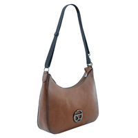 Sac Chic Grande Demi-Lune en PU Premium avec Bandoulière Réglable, Silhouette Élégante et Sûre, Couleur Unie, Idéal pour le Bureau et les Trajets Quotidien, Sac Demi-Lune Raffiné