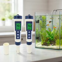 Stylo testeur multifonction 5 en 1, mesureur de qualité de l'eau, température, salinité, TDS, EC, pH, type stylo
