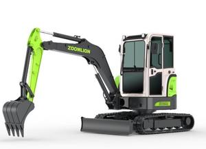Excavatrice sur chenilles Zoomlion ZE35GU de 3,5 tonnes efficace pour les travaux de terrassement, avec pompe et moteur pour les espaces restreints (bêche de 0,1 m) - Product Image 2