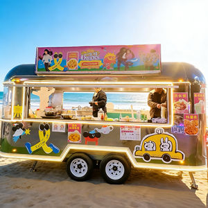 Carrito de Comida Resistente con Rotación de 360 Grados °   Ruedas Giratorias de Gran Capacidad de Carga para Negocios Comerciales de Comida Caliente en la Calle Urbana - Product Image 1