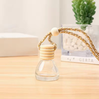 Ventes Flash Usine : Flacon Vide en Verre Transparent 8ml pour Aromathérapie avec Pompe Pulvérisatrice, Sérigraphie, Pendentif Parfum Voiture, Logo Personnalisé