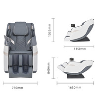 Sillón de Masaje Corporal Completo, Reclinable Shiatsu, Gravedad Cero, Bolsas de Aire, Espalda Calefactada, Música Bluetooth, Control por Voz, Spa Ergonómico de Lujo