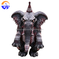 Éléphant Clown Géant Gonflable Effrayant et Sanglant pour Halloween, Idéal pour Scène, Festival de Musique, Boîte de Nuit, Bar, Carnaval, Événement, Décoration de Fête