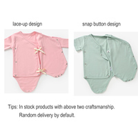 Logo Kustom Dari 20pcs Baju Tidur Bayi Kimono Lengan Pendek Kancing Jepret Musim Panas, Romper Bayi Baru Lahir