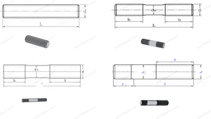 Siêu Duplex thép không gỉ UNS s32205 F60 1.4462 3/4 "* 105 Mét Stud Bolt với NUT - Product Image 3