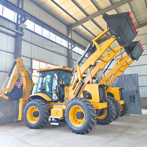 Miễn phí vận chuyển trang trại backhoe loader CE EPA 4x4 Mini kết thúc trước máy kéo loader bánh xe máy xúc backhoe loader - Product Image 1