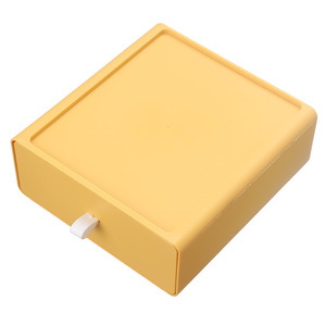 Desktop cosmetic storage box, color-blocked drawer <b>shelf</b>, student desk stationery storage box, office organization - Product Image 5