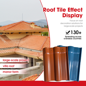 Tejas de Cerámica Cuadradas Modernas Estilo Romano para Techos de Villas, Granjas, Fábricas y Almacenes, Fabricadas a Máquina, Resistentes al Fuego, al Viento y al Agua - Product Image 1