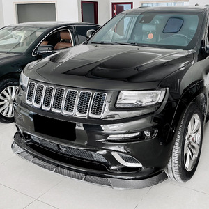 Aileron avant Amp-Z pour Jeep Grand Cherokee SRT8 2012-2016, style tuning, finition noir piano, texture fibre de carbone - Product Image 2