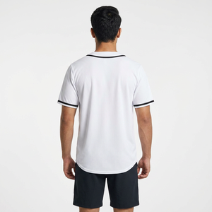เสื้อกีฬาเบสบอลระบายอากาศได้ดีมีกระดุม6เม็ดสำหรับผู้ชายเสื้อกีฬาแบบสั่งทำพร้อมโลโก้ชื่อและหมายเลข - Product Image 1