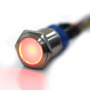 ABILKEEN 16mm interruptor de botão momentâneo automotivo LED interruptores de botão 19mm ip67 aço inoxidável