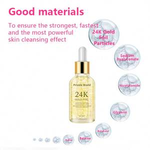 Sérum de collagène à l'or 24 carats biologique, liquide visage ciblé pour femmes, durée de conservation de 3 ans, pour une hydratation complète, en <span class=keywords><strong>anglais</strong></span>, fourni par - Product Image 4