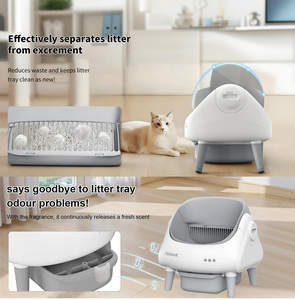 PETAOK Easy Clean Self Cleaning Plastic <strong>Litter</strong> <strong>Box</strong> Smart Automatic <strong>Cat</strong> Toilet Open-Top APP Control Dual Safety Sensors Large - Product Image 5
