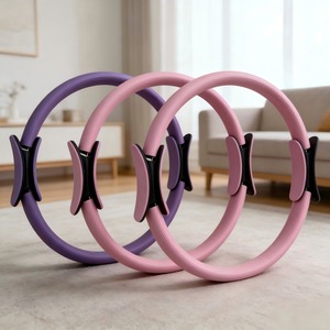 Cercle Magique de Fitness Noir pour Pilates – Ensemble d'anneaux d'exercice de yoga et de Pilates pour étirements - Product Image 3