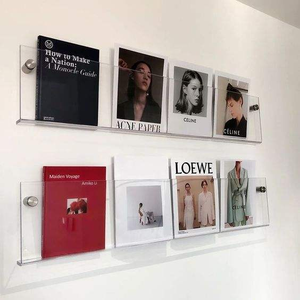 Hiện đại trong suốt Acrylic treo tường giá Tạp Chí và kệ trưng bày cho báo và Văn Học - Product Image 2