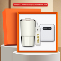 Coffret cadeau d'entreprise 2-en-1 pour les avantages sociaux Tasse VIP et Power Bank Cadeau d'affaires parfait