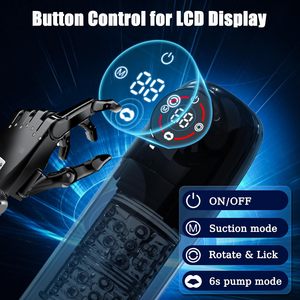 Completamente automatico tazza rotante di aspirazione maschio masturbazione giocattolo Cross-Border Display digitale aereo tazza <span class=keywords><strong>Sex</strong></span> Toy più sicuro sesso - Product Image 3