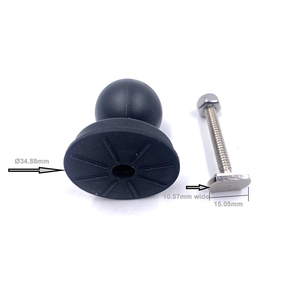 <b>Track</b> Ball <b>T</b>-Bolt <b>Track</b> Adapter with 1" Ball - Product Image 6