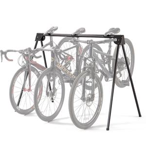 Porte-vélos vertical pliable pour 3 vélos-Support de sol peu encombrant, rangement au sol intérieur - Product Image 4
