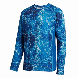 Camiseta de Pesca Sublimada de Marca Personalizada para Hombre, Manga Larga, Protección UV UPF50, Secado Rápido, Ligera - Product Image 1