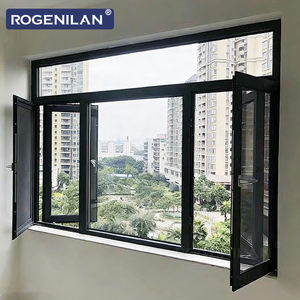 Fenêtre à battant en aluminium et verre Rogenilan, résistante aux ouragans, triple vitrage extérieur pour maisons - Product Image 4