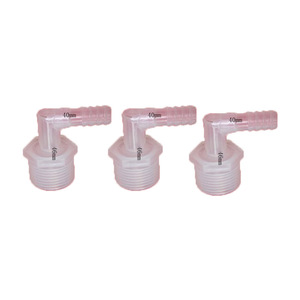 Adaptador Roscado en Forma de L de Plástico de 40 mm con Curva de 90 Grados para Conector de Plomería de Grifo de Agua - Product Image 1