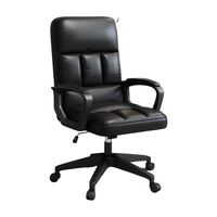 Chaise pivotante moderne en cuir pour ordinateur, idéale pour la maison, le bureau ou les étudiants, avec dossier ergonomique et hauteur réglable pour une assise confortable