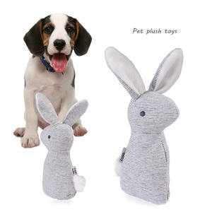 Juguete de Peluche para Perro con Forma de Conejo, con Sonido, Relleno, con Campana y Papel Arrugado, Juguete Interactivo para Masticar y Limpiar los Dientes - Product Image 4