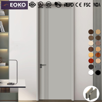 Porte en bois de luxe personnalisable EOKO avec finition placage pour appartements, idéale pour les développeurs résidentiels