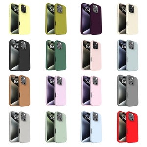 เคสโทรศัพท์ซิลิโคนเหลวสีสันสดใสสำหรับซีรีส์ 16 ดีไซน์น่ารักพร้อมการปกป้อง บรรจุในถุง OPP - Product Image 2