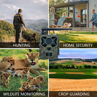 Caméras de surveillance Keepguard 1080P IP65 4G, caméras de surveillance des animaux PIR