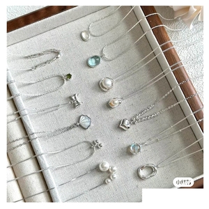 Cadena <span class=keywords><strong>cubana</strong></span> 925 enchapada en oro plata esterlina perla joyería de moda collares jolleria de plata 925 - Product Image 1