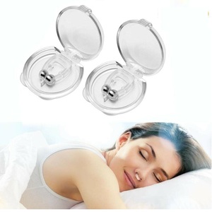Pince-nez magnétique anti-ronflement Dispositif d'aide au sommeil en silicone pour hommes femmes Respirer facilement Améliorer le sommeil Arrêter le ronflement - Product Image 6