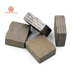 Cina fornitore all'ingrosso OEM dimensioni Arix segmenti di diamante uso per granito marmo arenaria cemento taglio lama saldatura - Product Image 5