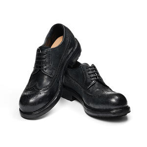 Chaussures Richelieu Brogue Derby pour Hommes, Style Rétro Britannique, Marron Beige, Confortables, Rehaussantes, en Cuir de Cheval, Cousu Goodyear, à Lacets - Product Image 2