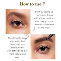 Pensil Alis Cair Vegan Label Pribadi Riasan Kosmetik Profesional Kemasan Pensil Alis Microblading Populer Grosir